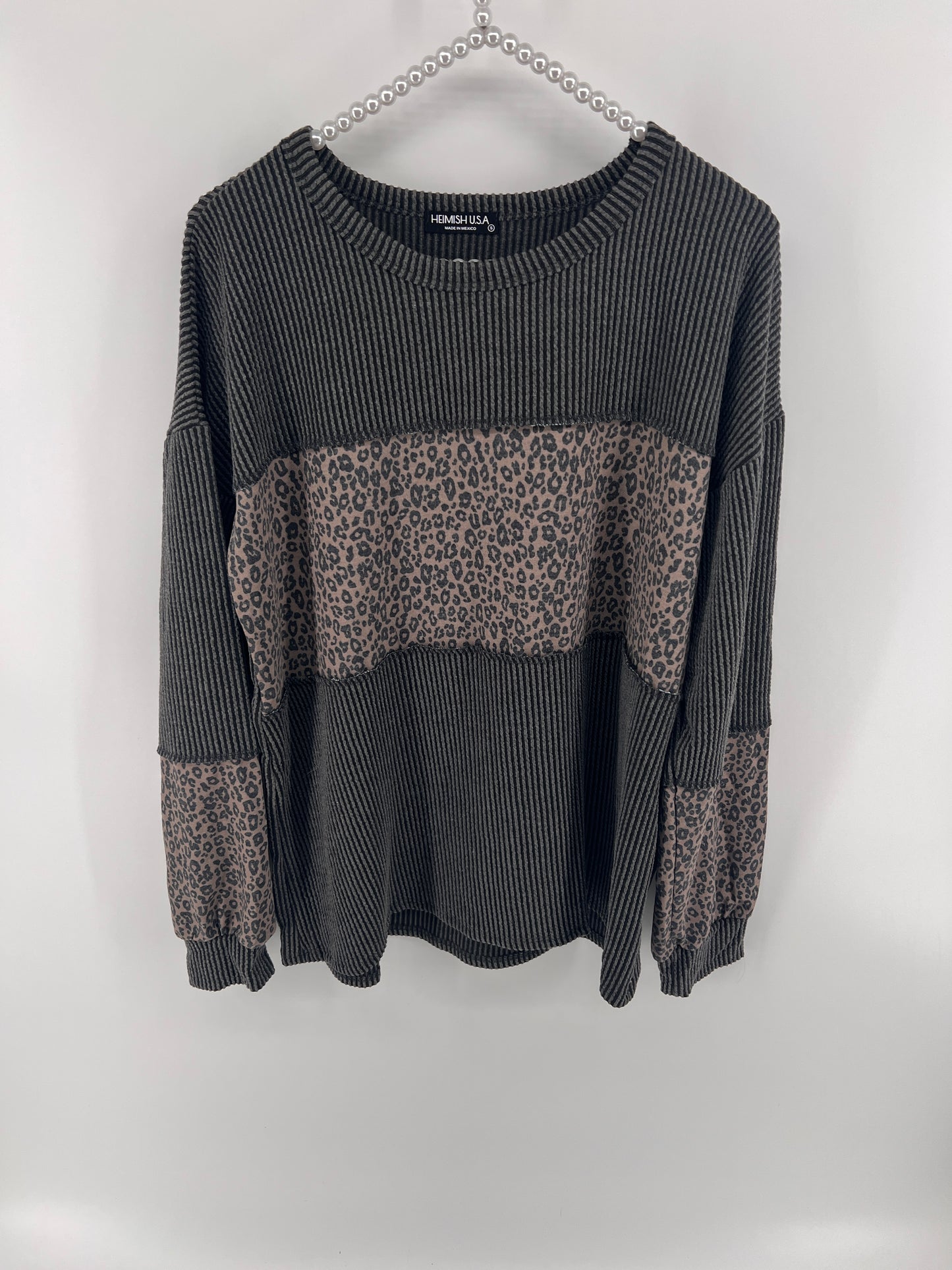 The Cheetah Ribbed Crewneck