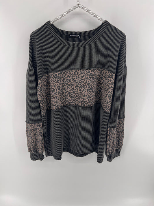 The Cheetah Ribbed Crewneck